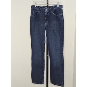 Riders by Lee Women's Straight Fit Jeans Dark Wash Size 12M 30" Inseam